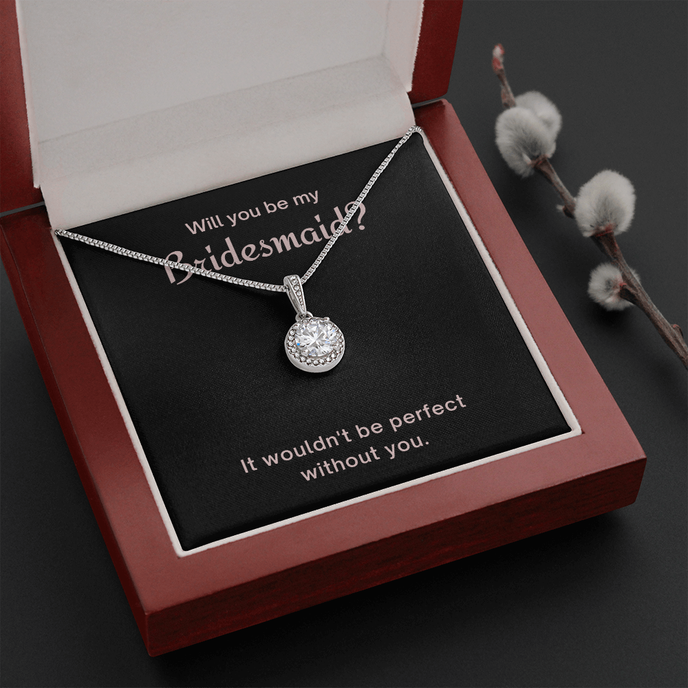 Bridesmaid Proposal, CZ Pendant Necklace