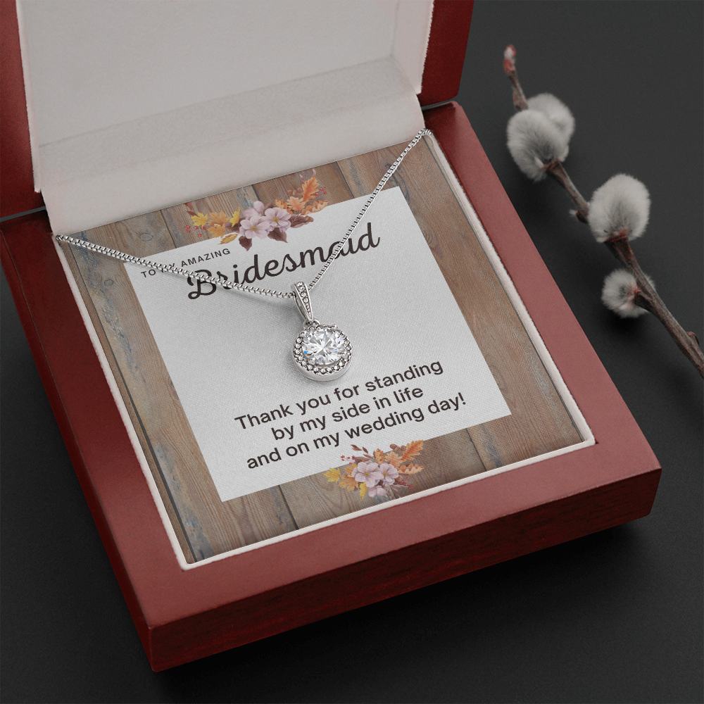 Bridesmaid Thank You Gift, CZ Pendant Necklace