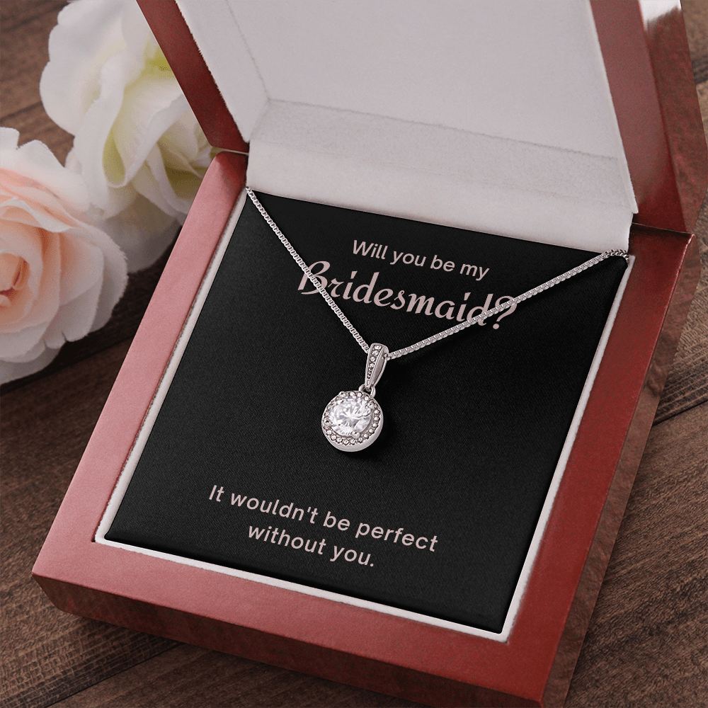 Bridesmaid Proposal, CZ Pendant Necklace