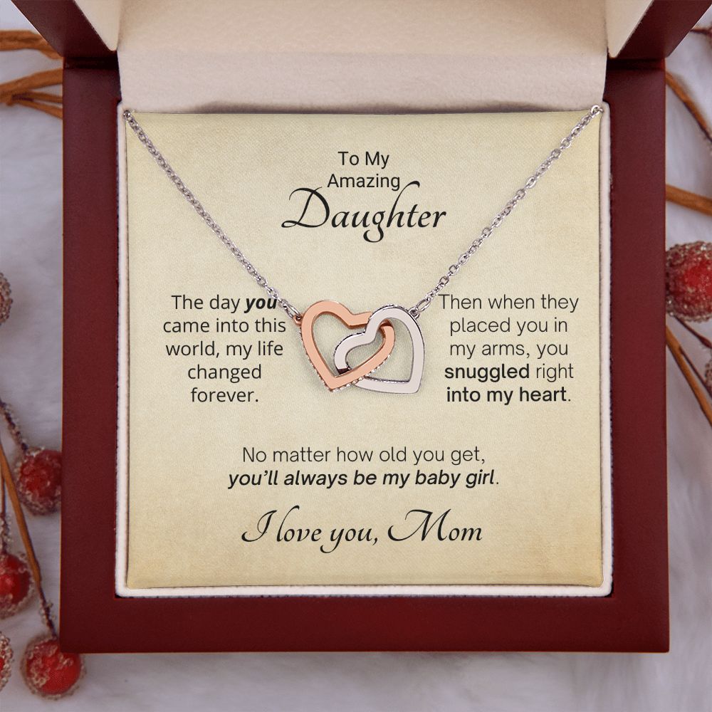 Snuggled Into My Heart - Mom Gift for Daughter