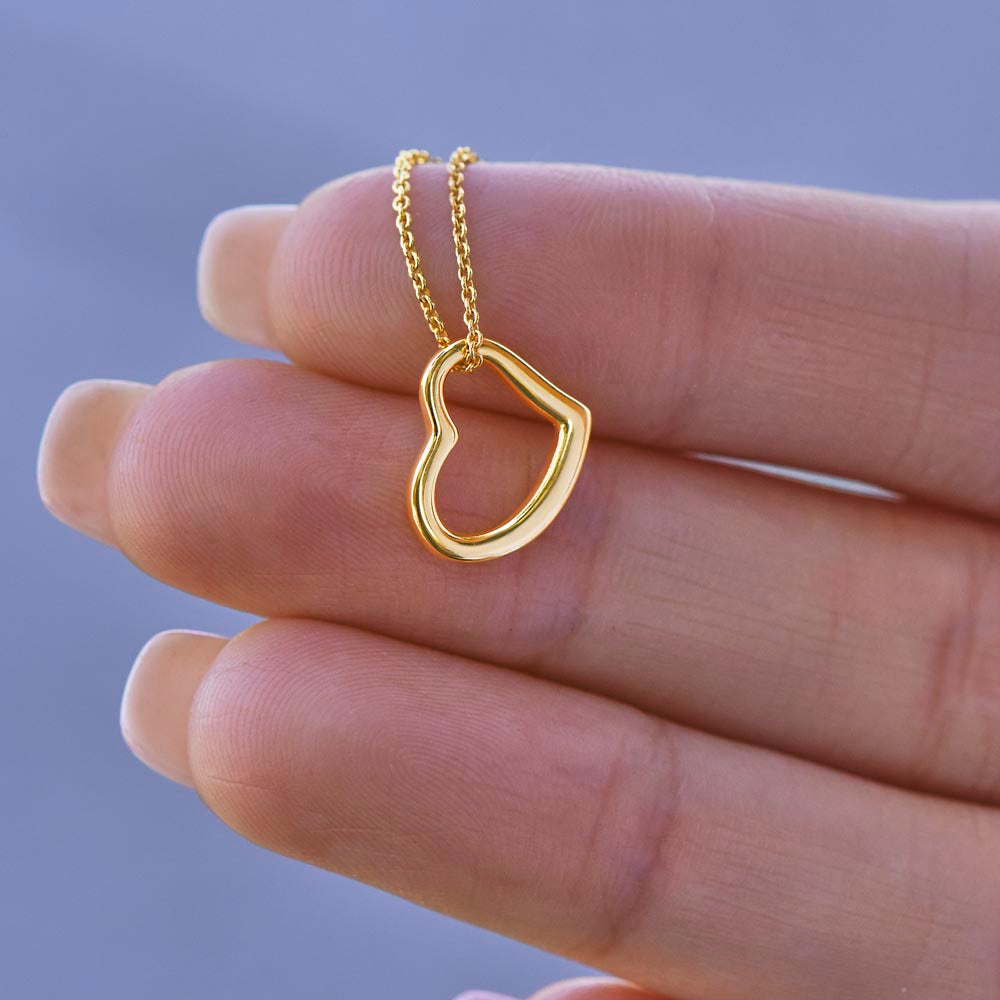 From Mom, You Snuggled Into My Heart - Dainty Heart Gift To Daughter