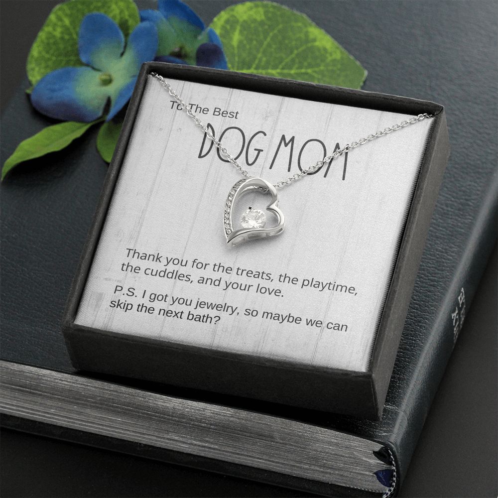 Dog Mom Gift, Forever Love Pendant Necklace