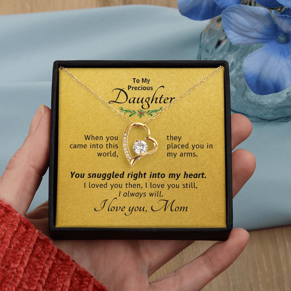 Forever Love Snuggled Into My Heart - Mom to Daughter Gift