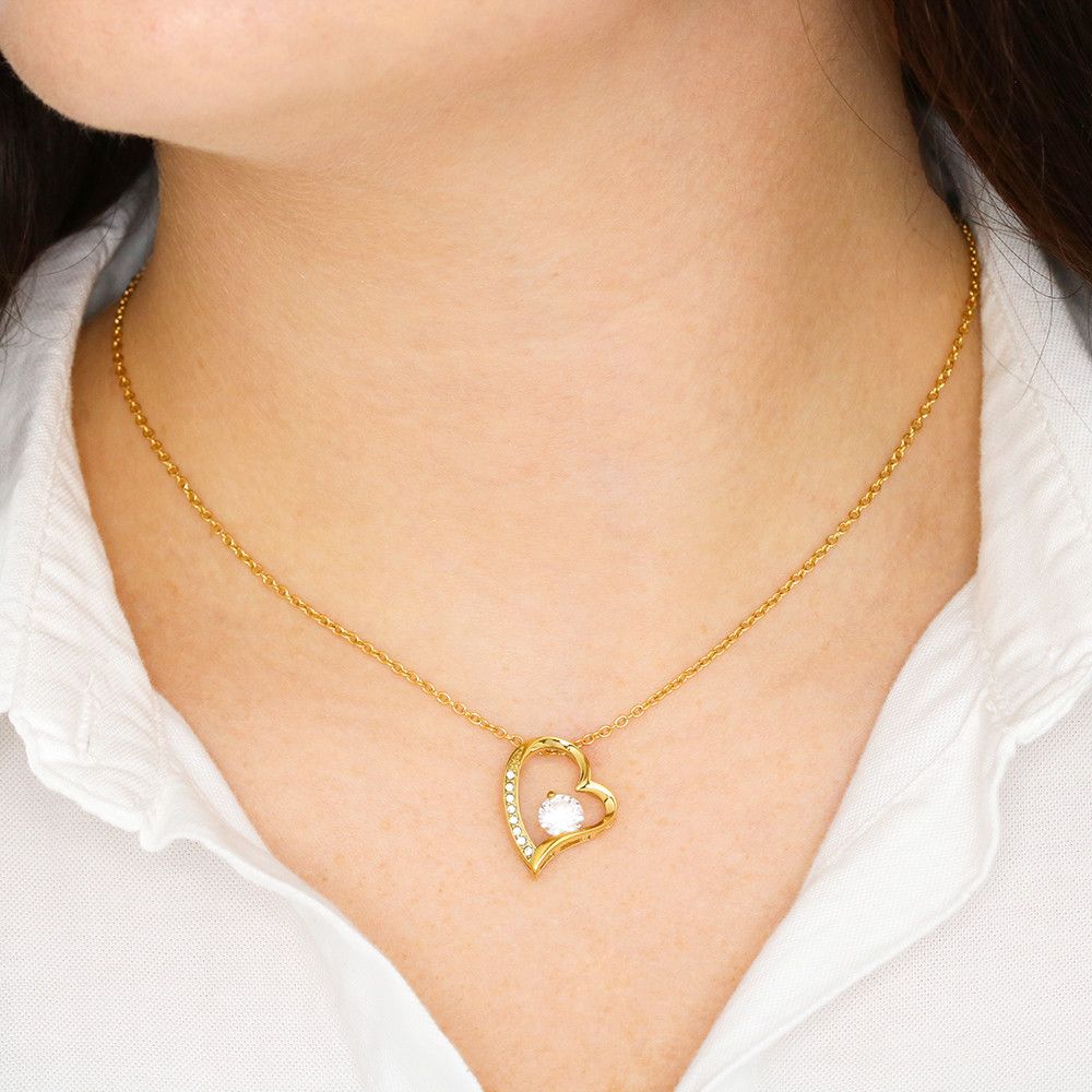 True Crime Friend Gift, Forever Love Pendant Necklace