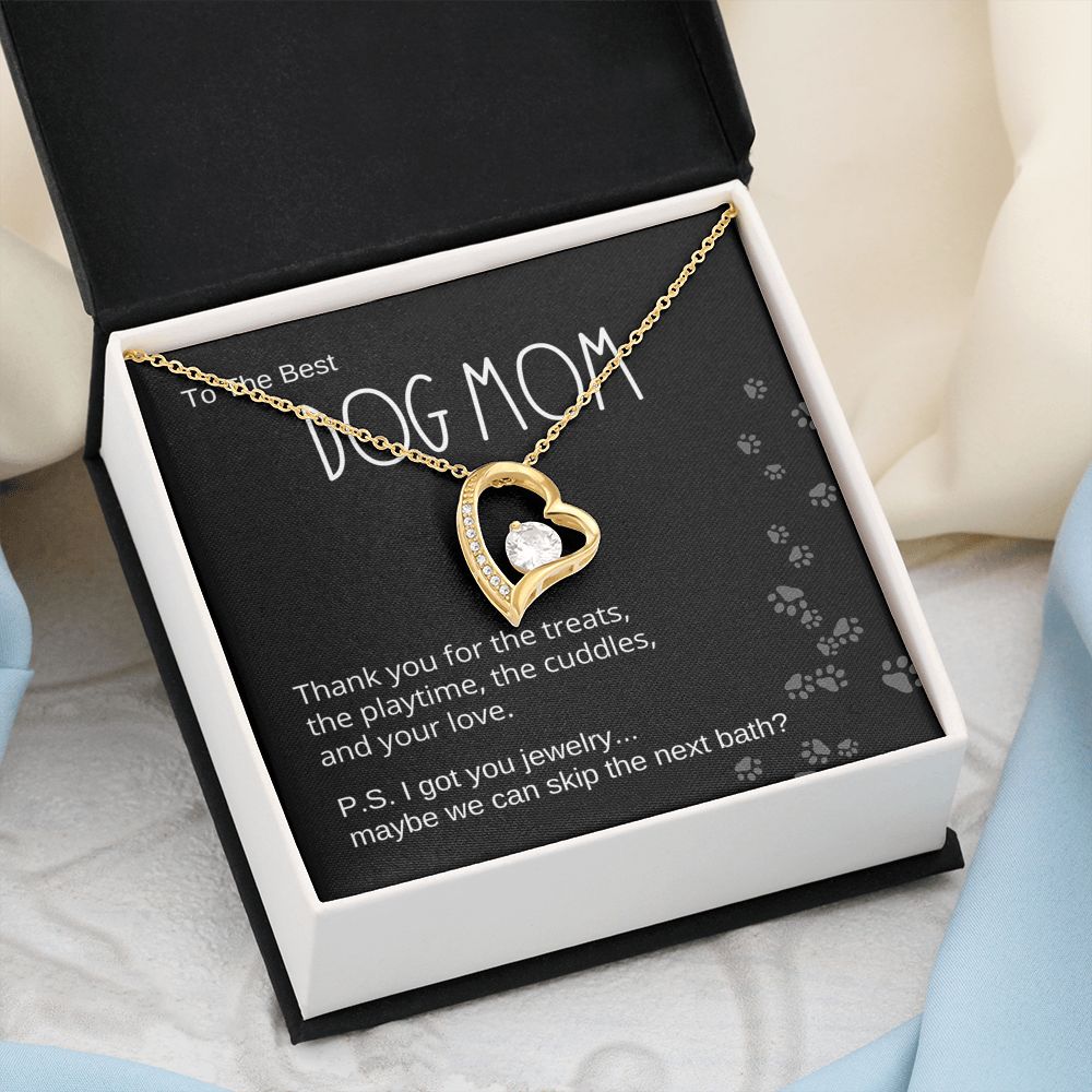 Dog Mom Gift, Forever Love Pendant Necklace