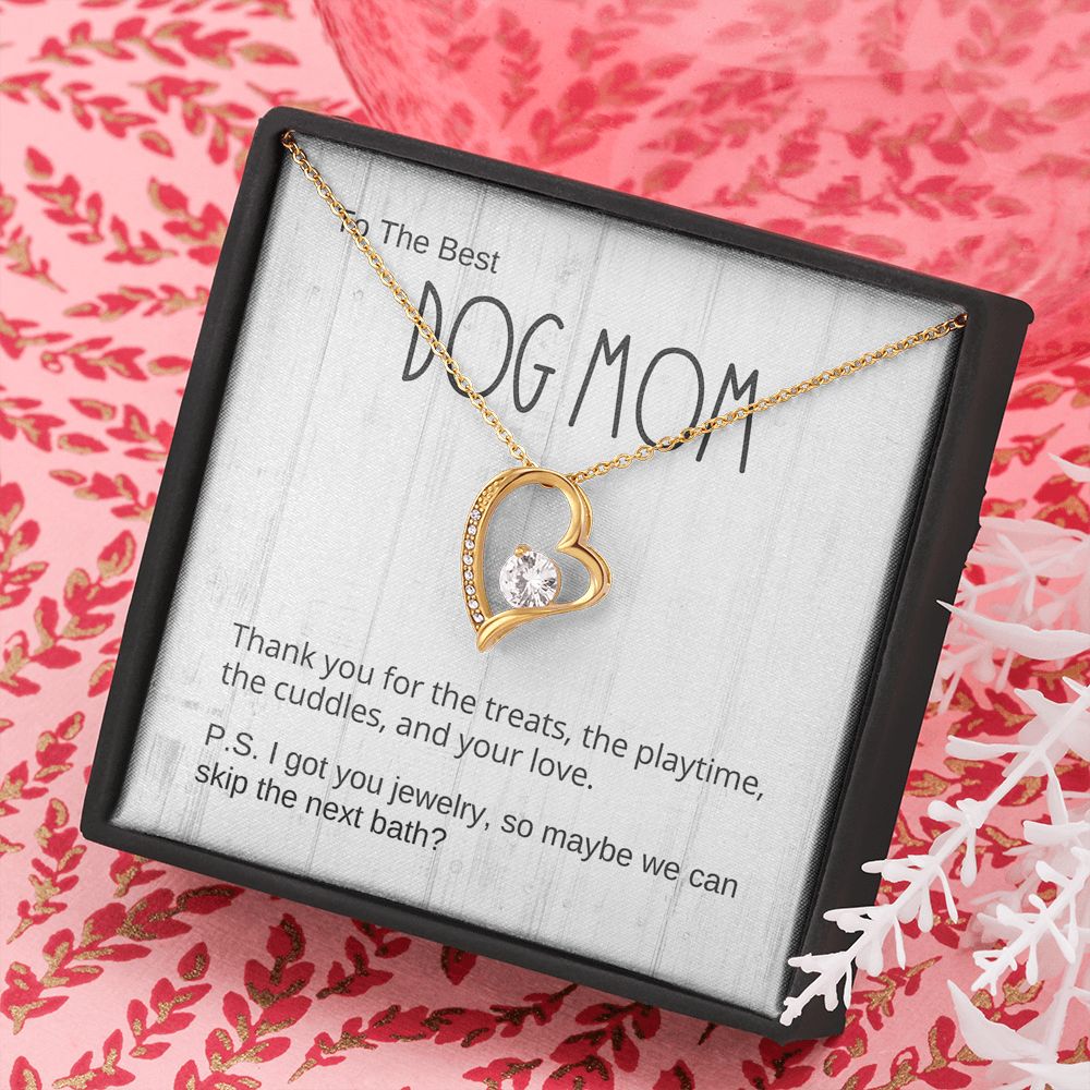 Dog Mom Gift, Forever Love Pendant Necklace