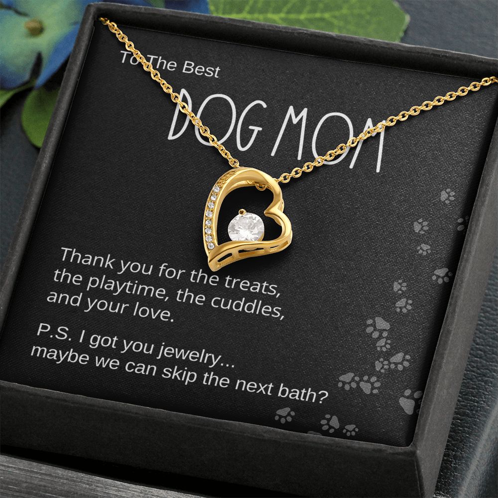 Dog Mom Gift, Forever Love Pendant Necklace