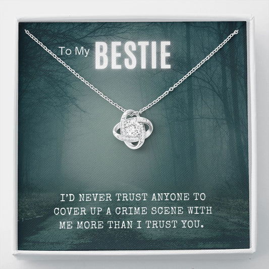 My Bestie True Crime Junkie Pendant Necklace Gift