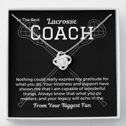 Lacrosse Coach Gift, Pendant Necklace