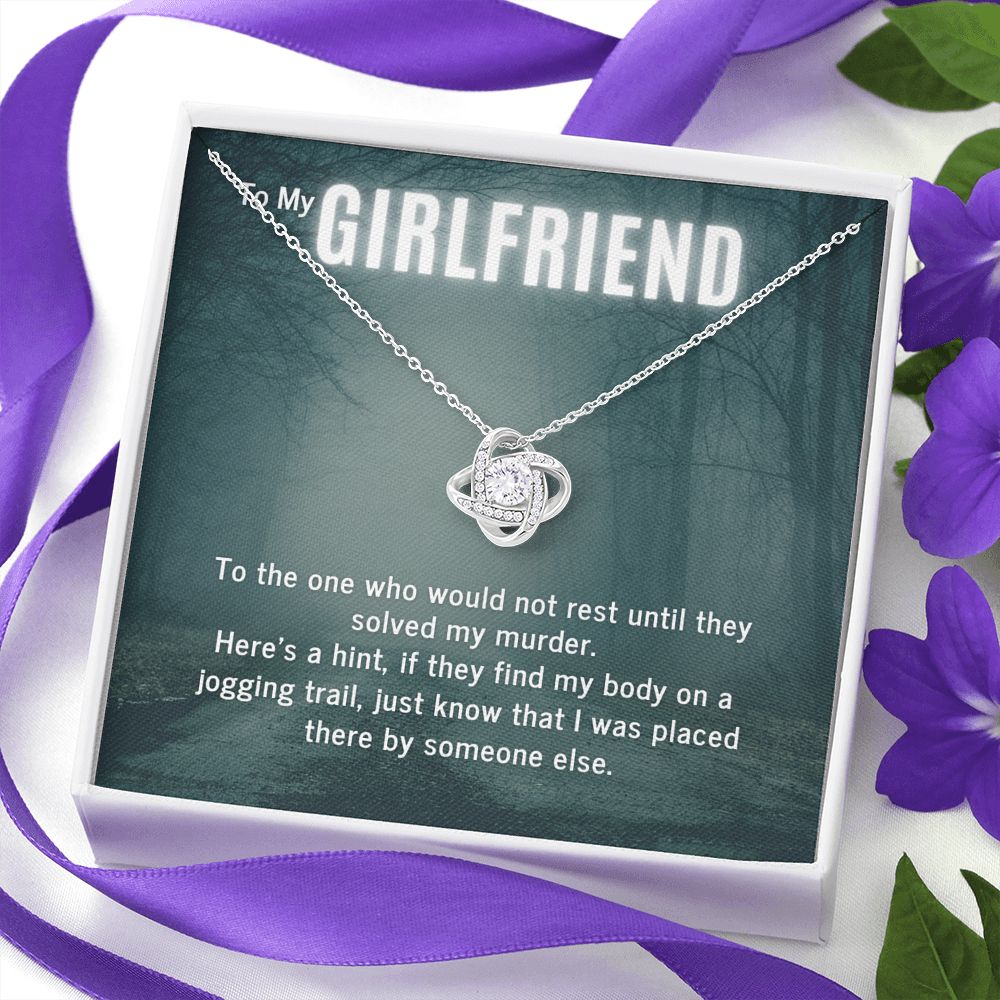 True Crime Junkie Gift for Girlfriend Pendant Necklace