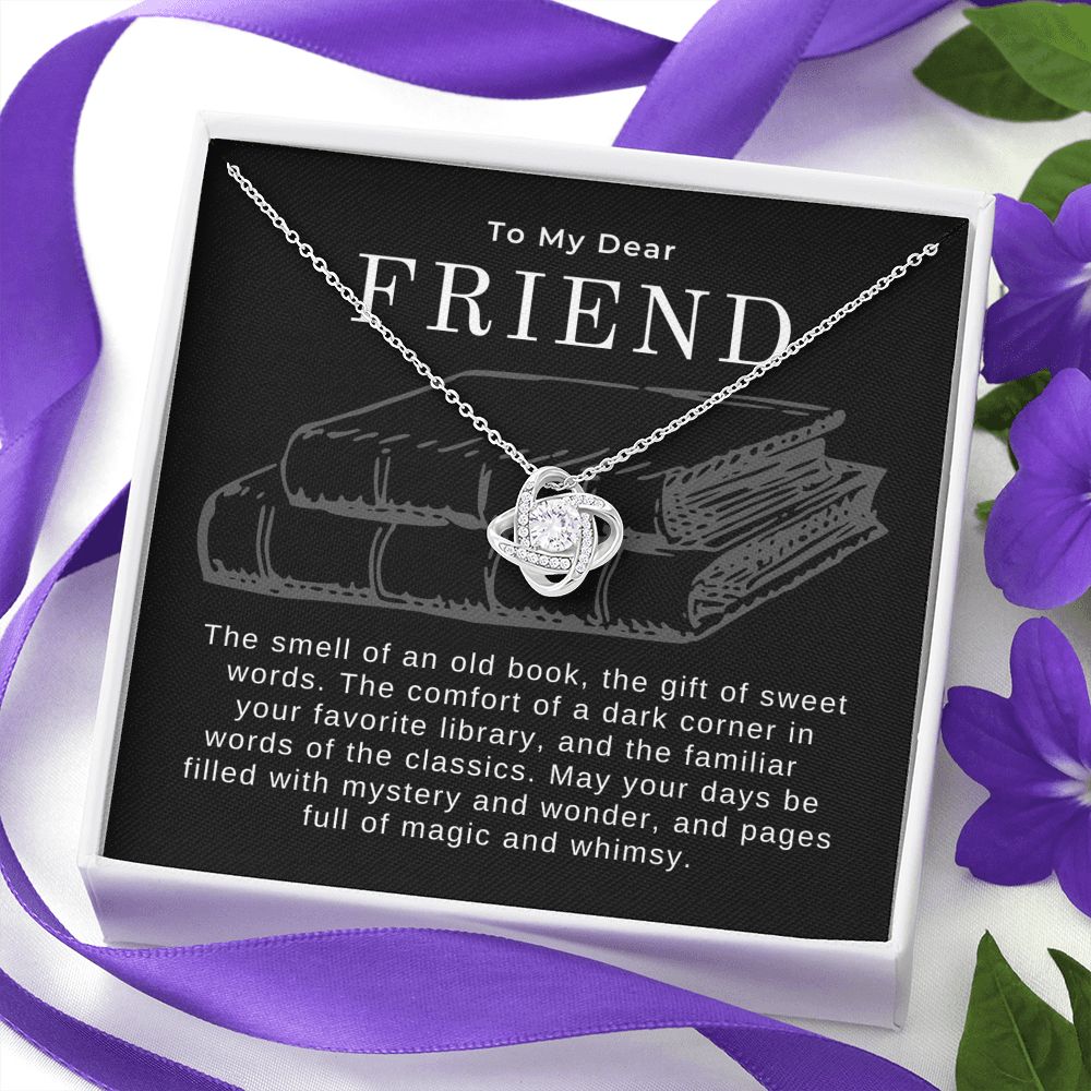 Dark Academia Friend Gift Pendant Necklace