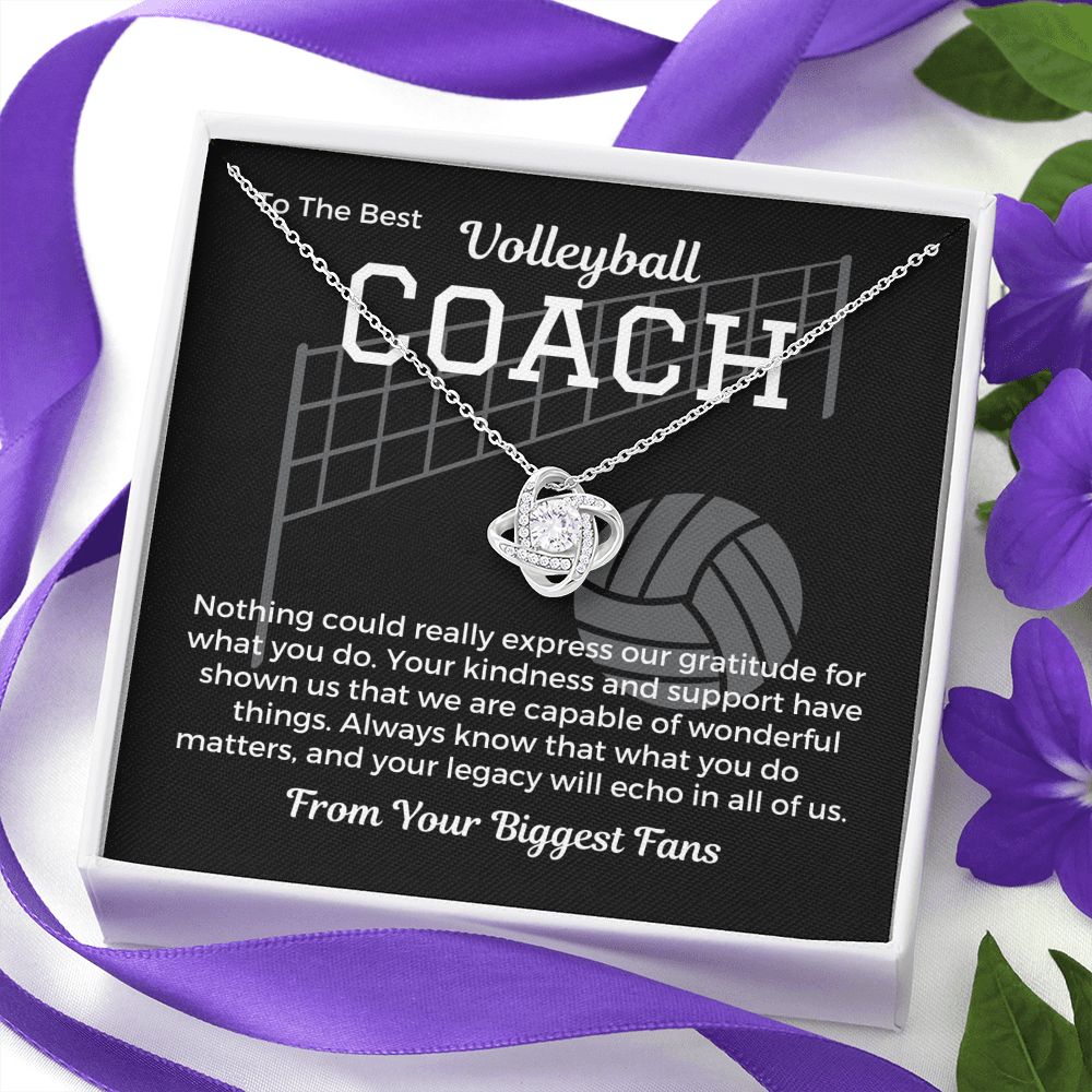 Volleyball Coach Gift From Team, Pendant Necklace