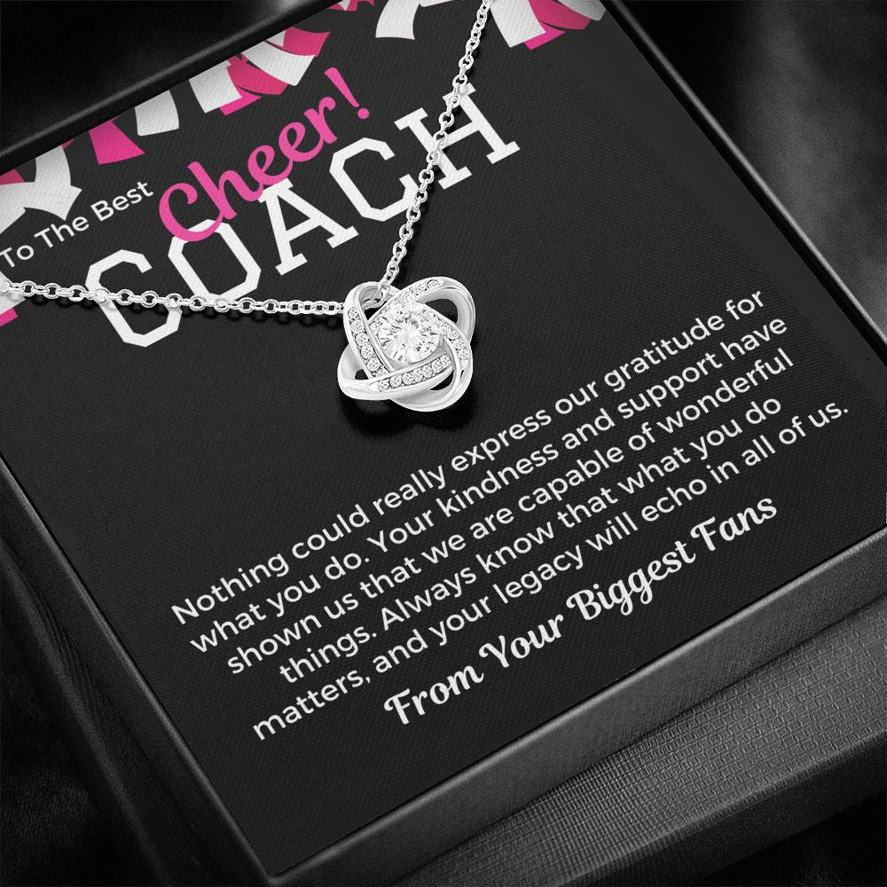 Cheer Coach Gift From Team, Pendant Necklace