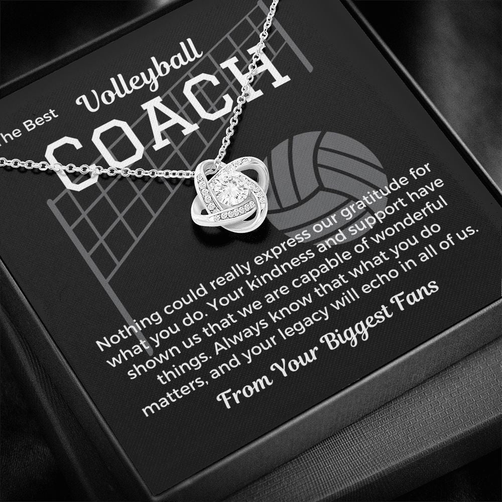 Volleyball Coach Gift From Team, Pendant Necklace