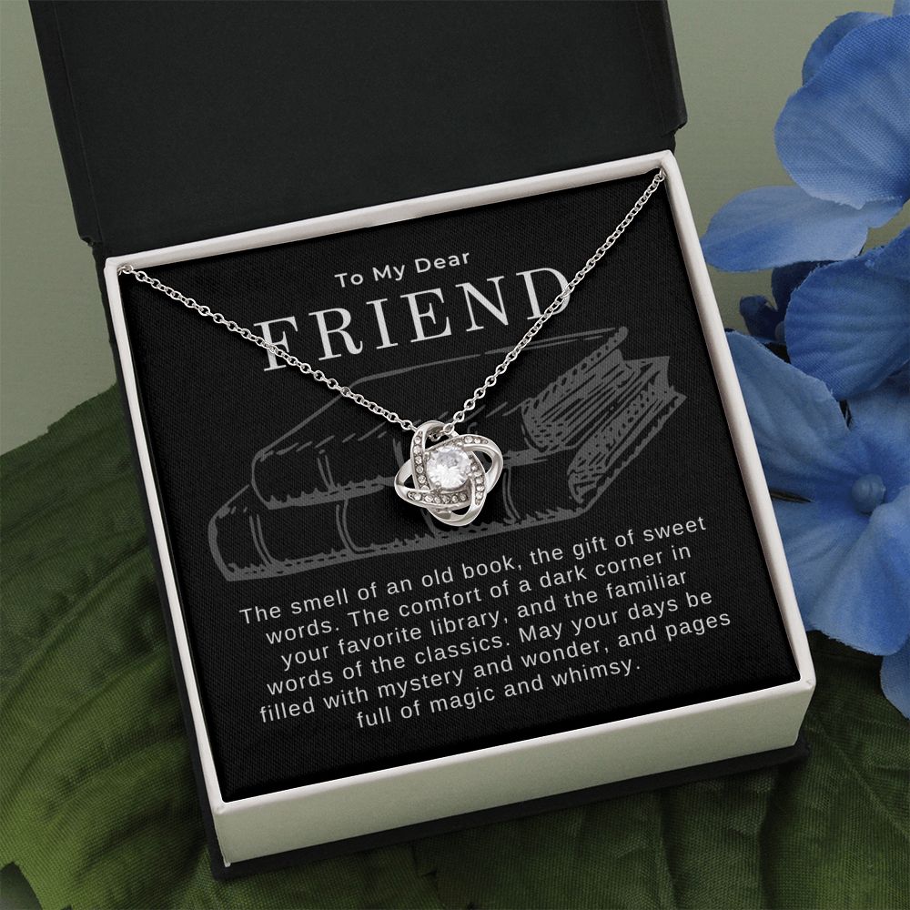 Dark Academia Friend Gift Pendant Necklace