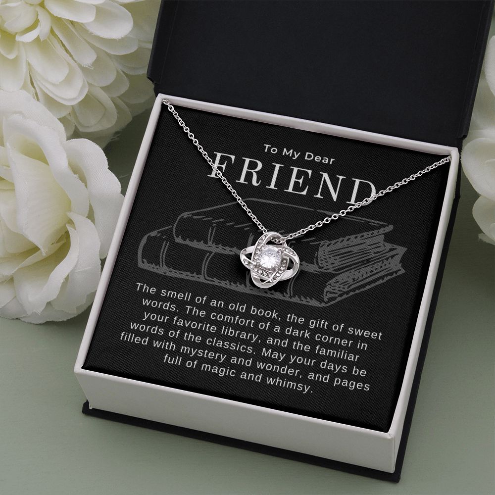 Dark Academia Friend Gift Pendant Necklace