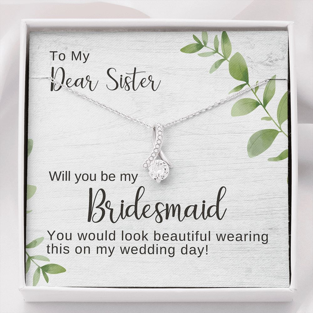 Junior Bridesmaid Proposal Gift Will you be my Junior Bridesmaid Neckl –  BeWishedGifts