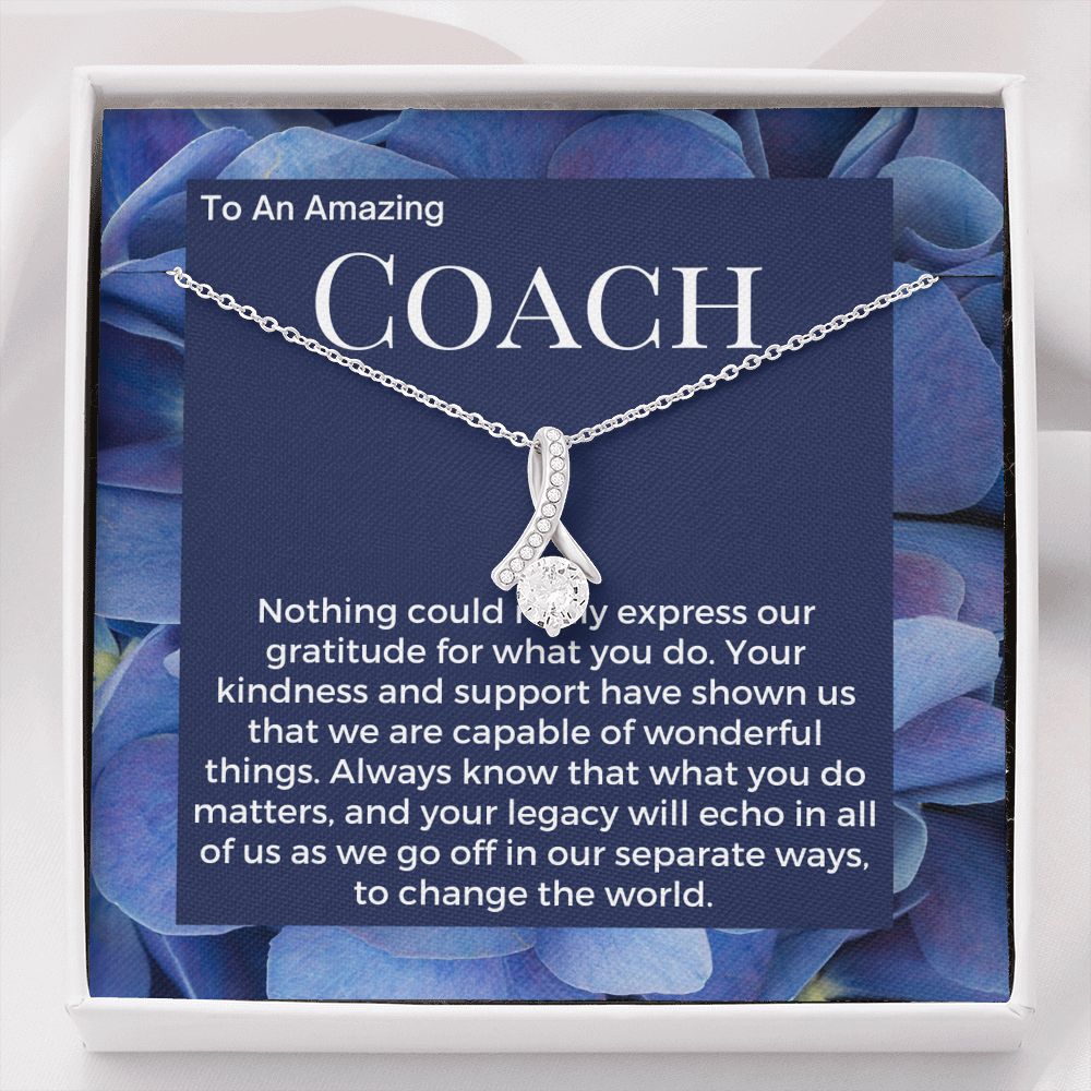 Gift To Coach From All Of Us, Pendant Necklace