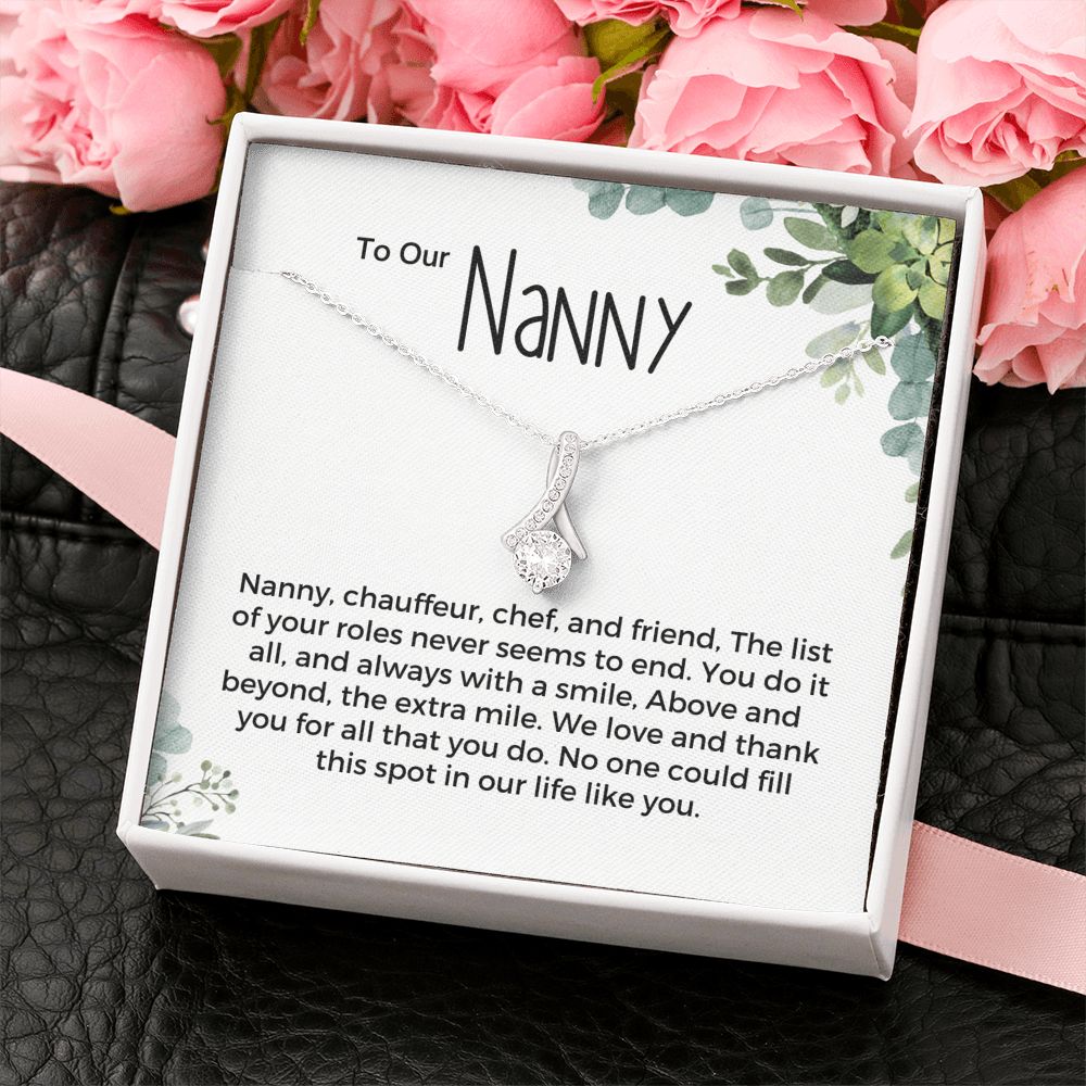 Nanny Thank You Gift, Pendant Necklace