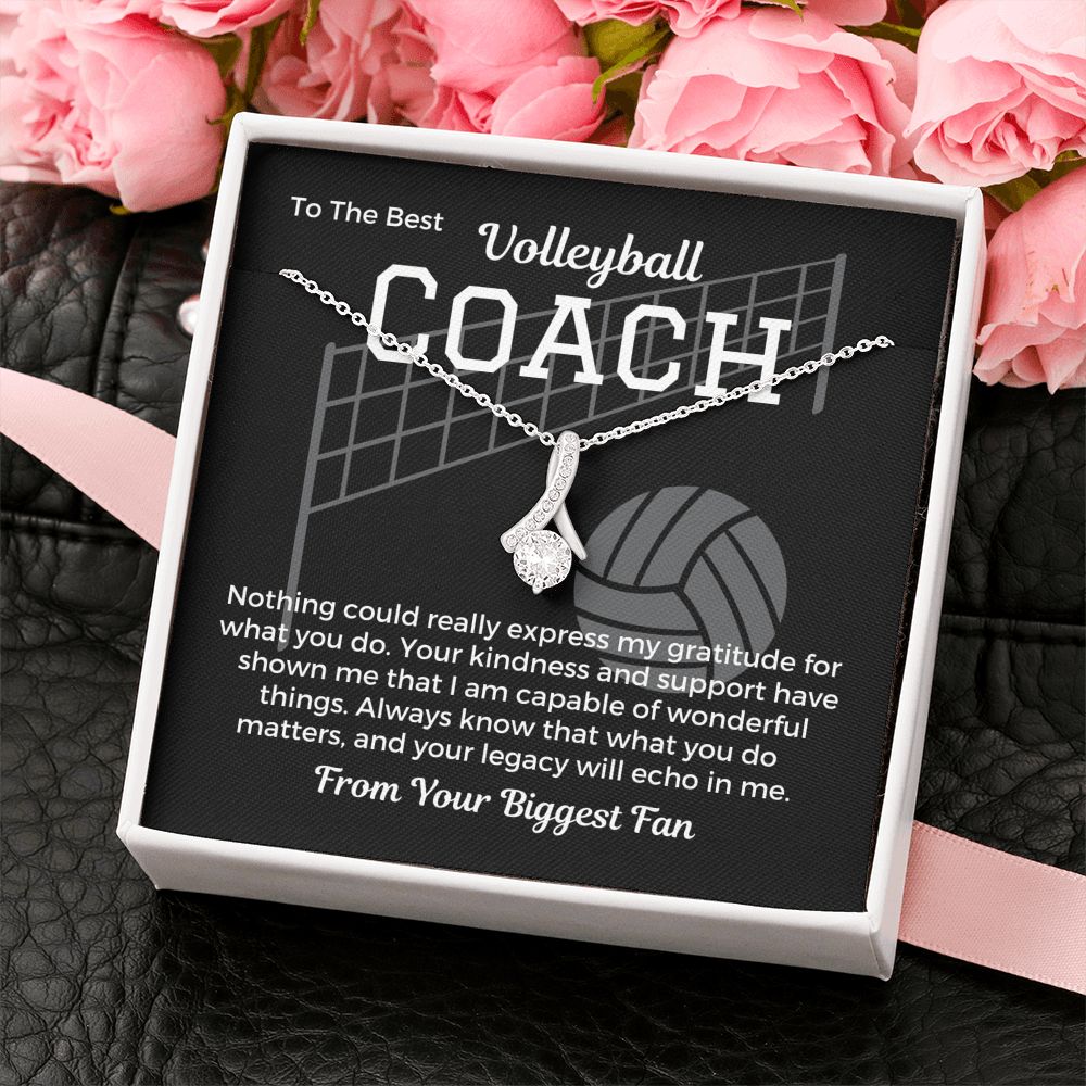 Volleyball Coach Gift, Pendant Necklace