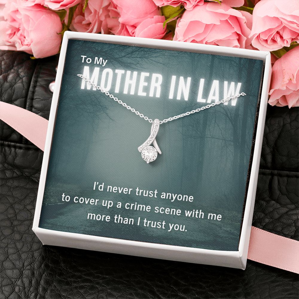 True Crime Junkie Gift for Mother In Law Pendant Necklace