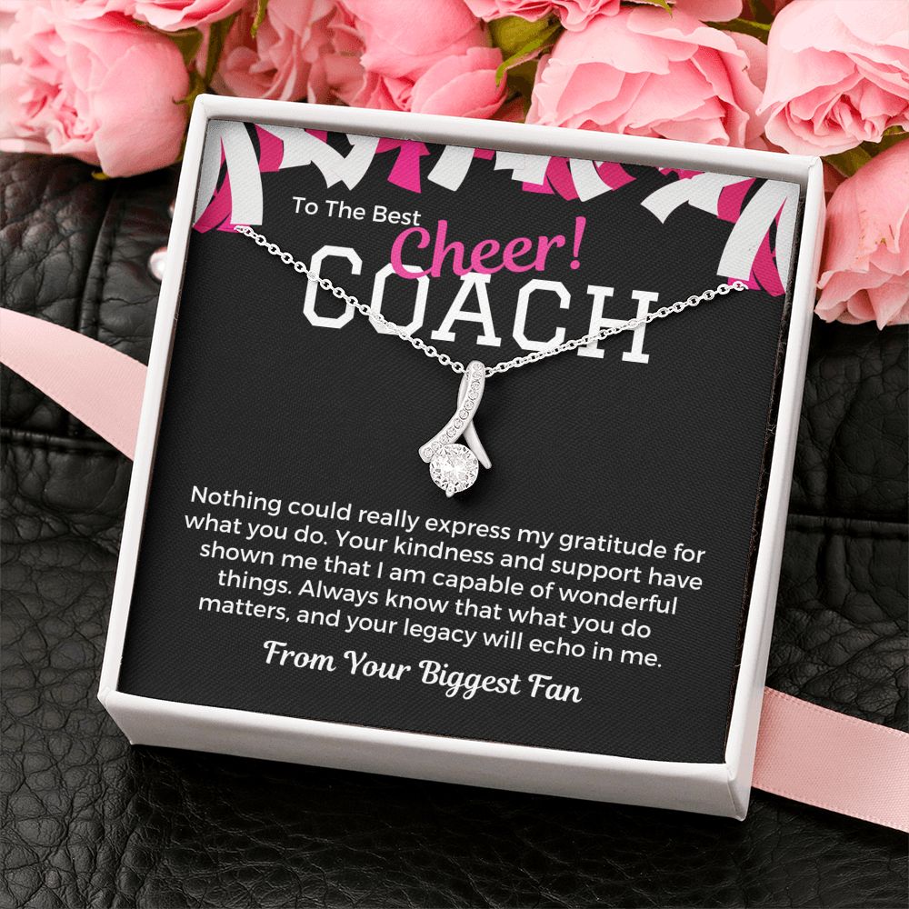 Cheer Coach Gift, Pendant Necklace
