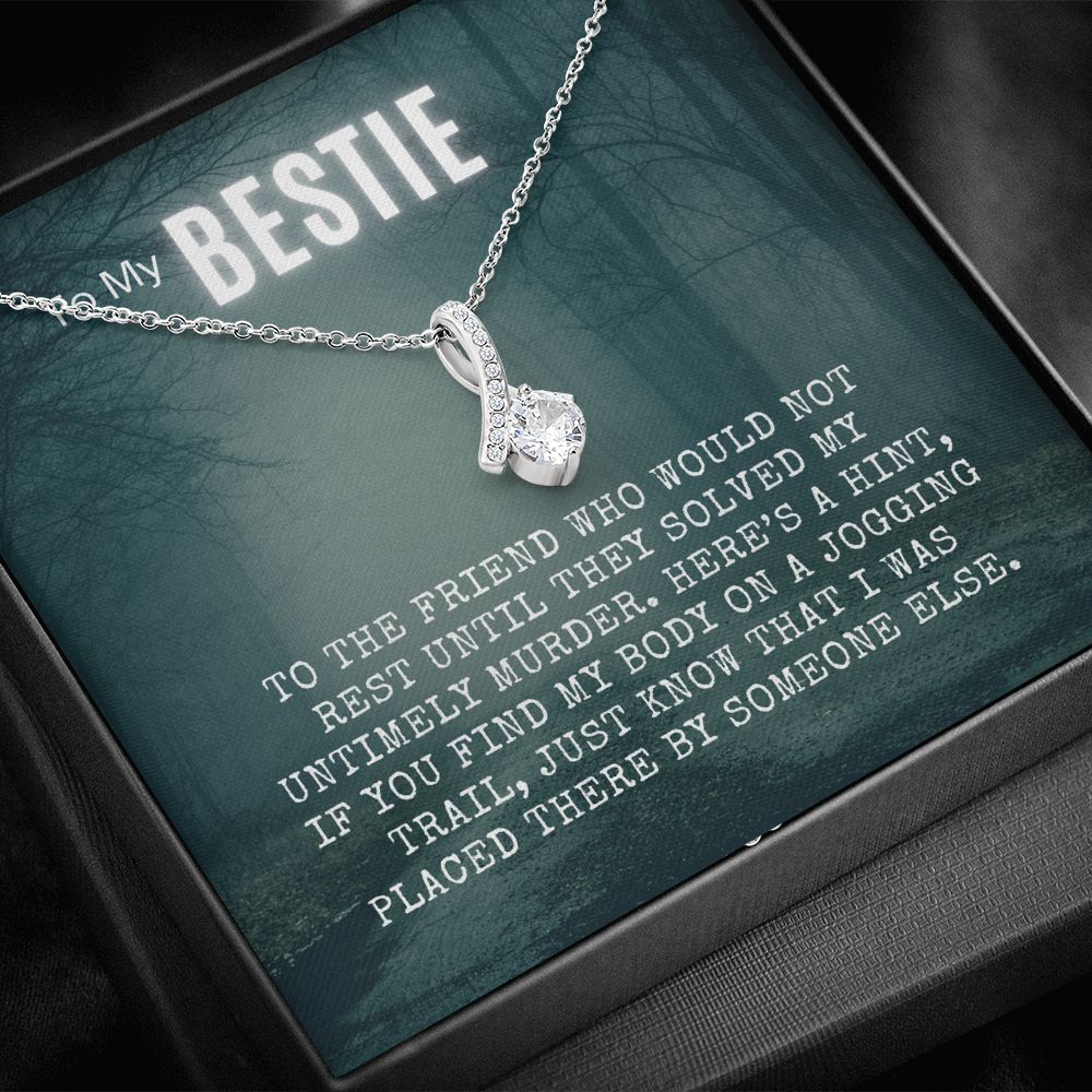 My Bestie True Crime Pendant Necklace Gift, Alluring Beauty
