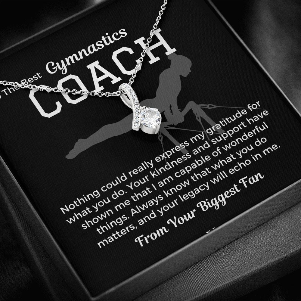 Gymnastics Coach Gift, Pendant Necklace