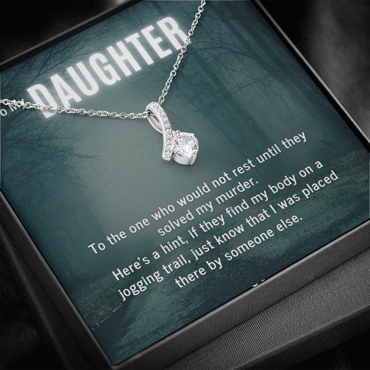 True Crime Junkie Gift for Daughter, Pendant Necklace