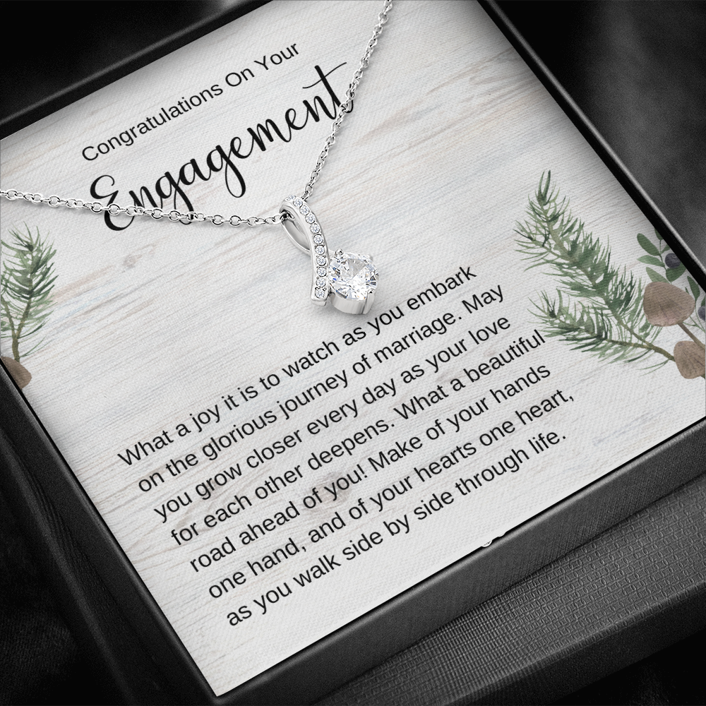 Engagement Gift, Pendant Necklace