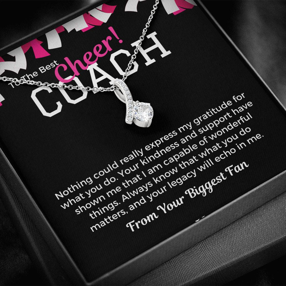 Cheer Coach Gift, Pendant Necklace