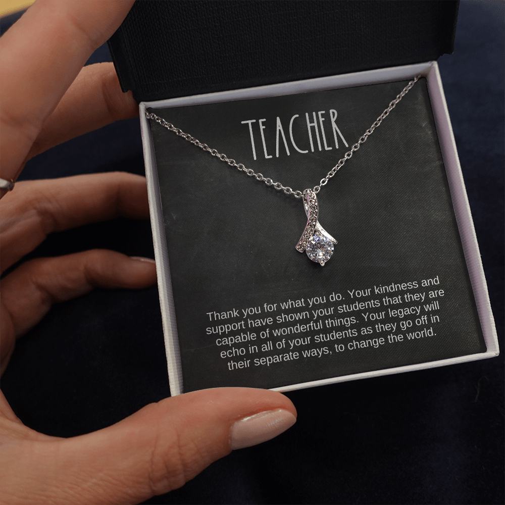 Teacher Gift, Pendant Necklace