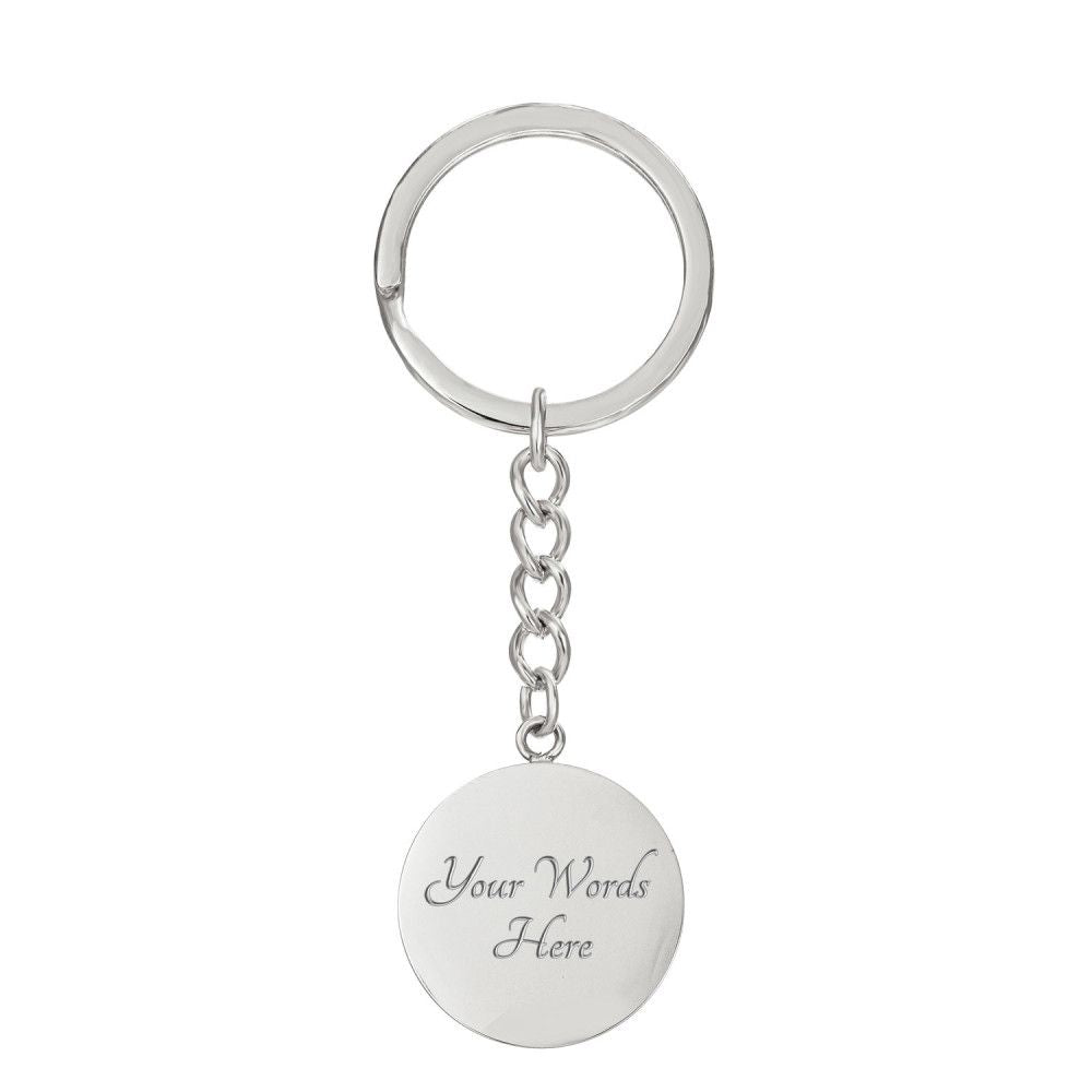 Thankful Grateful And Blessed Keychain