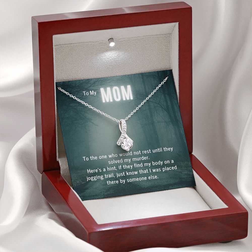 True Crime Junkie Gift for Mom Pendant Necklace