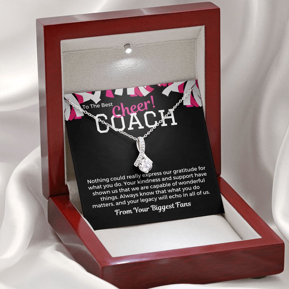 Gift To Cheer Coach From Team, Pendant Necklace