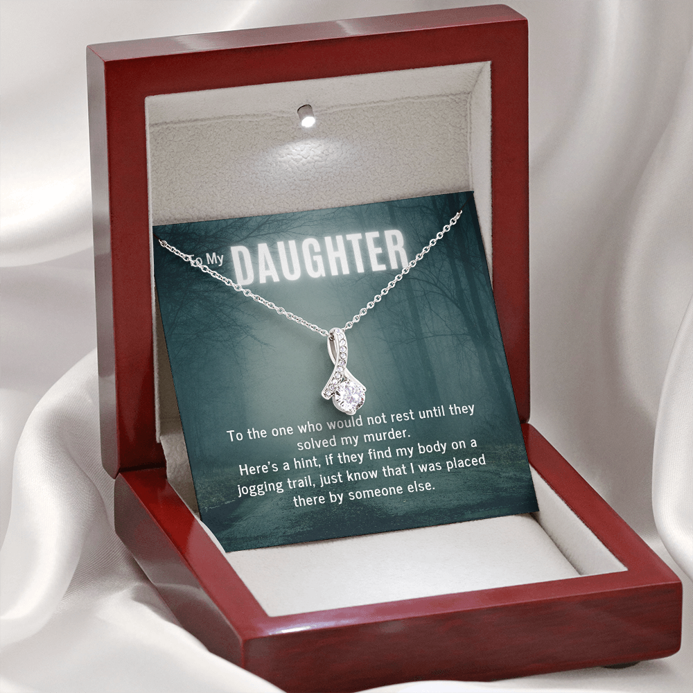 True Crime Junkie Gift for Daughter, Pendant Necklace