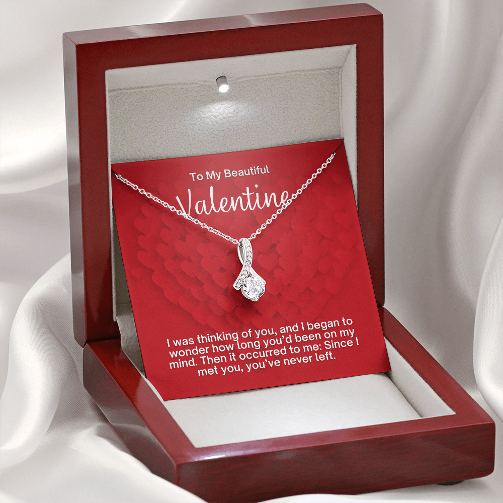 Valentines Day Gift for Her, CZ Pendant Necklace