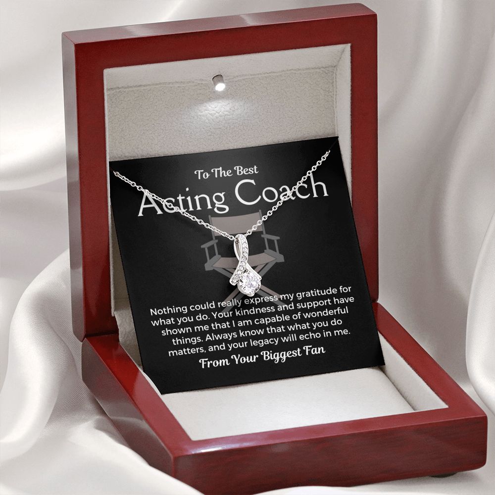 Acting Coach Gift, Pendant Necklace