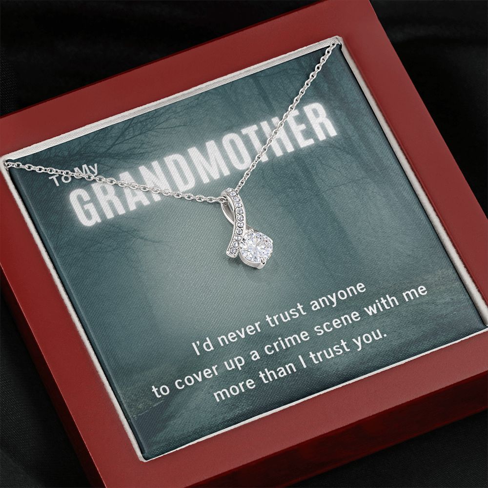 True Crime Junkie Gift for Grandmother Pendant Necklace