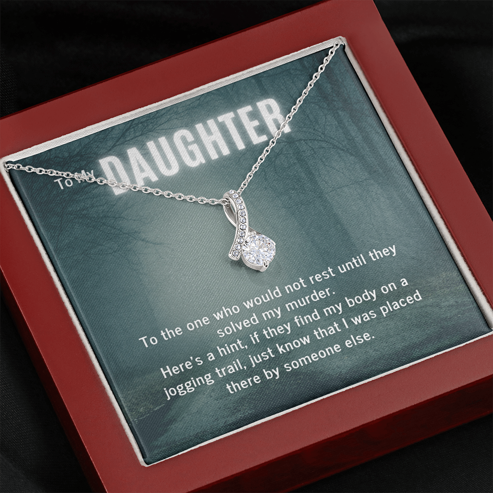 True Crime Junkie Gift for Daughter, Pendant Necklace