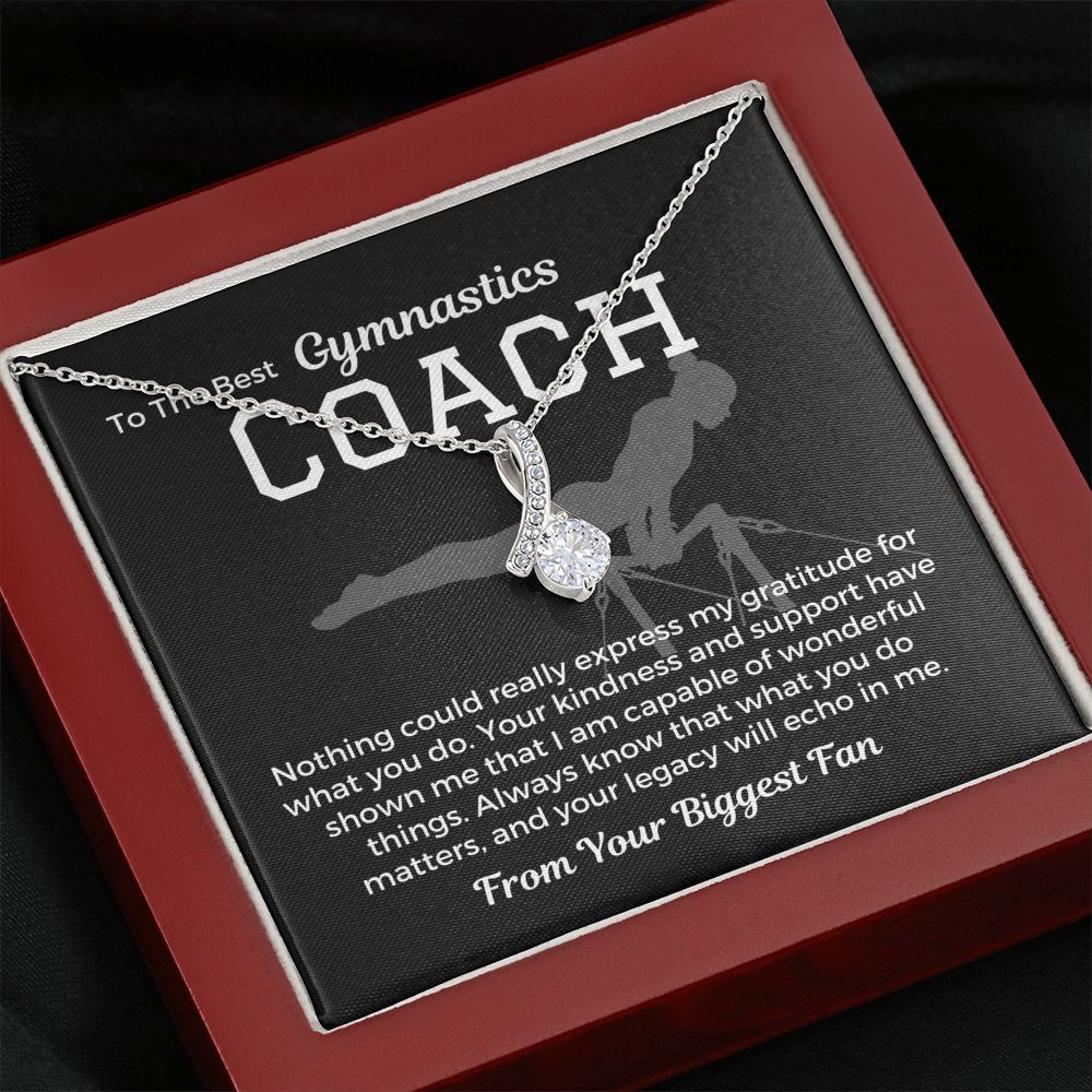 Gymnastics Coach Gift, Pendant Necklace