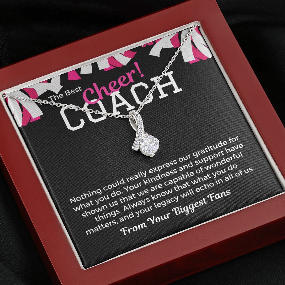 Gift To Cheer Coach From Team, Pendant Necklace