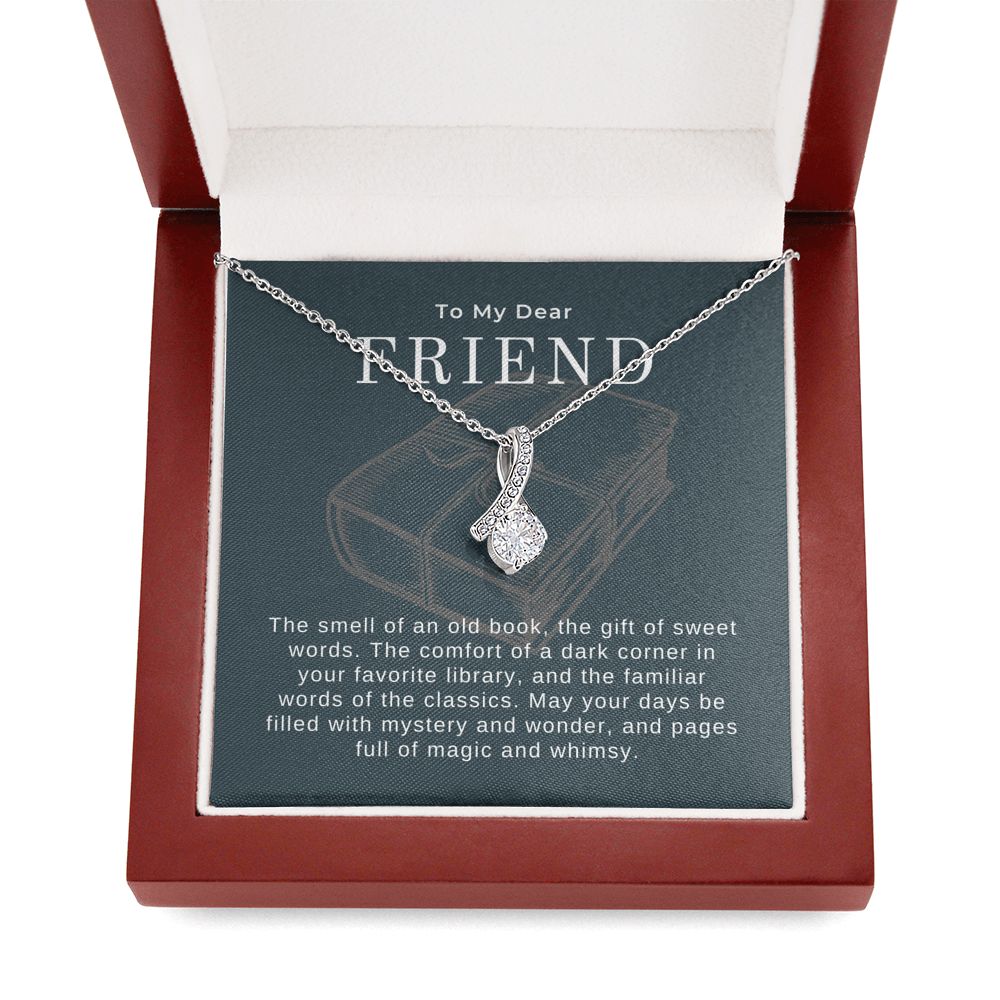 Dark Academia Friend Gift Pendant Necklace
