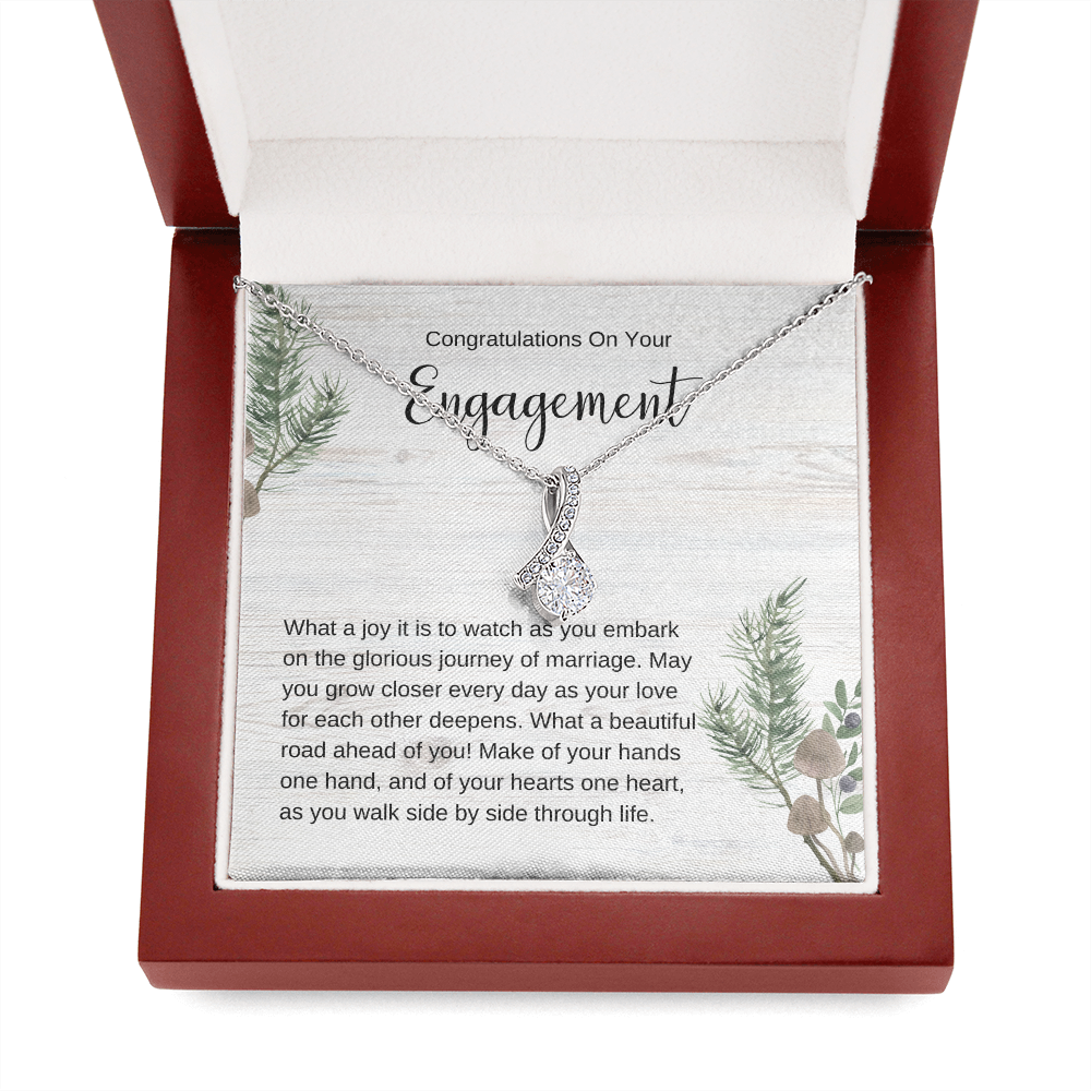 Engagement Gift, Pendant Necklace