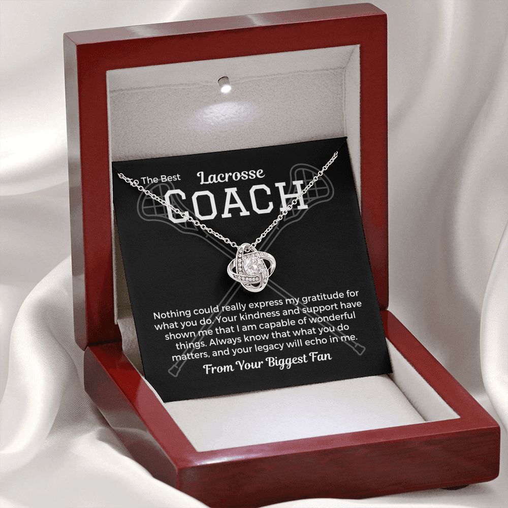 Lacrosse Coach Gift, Pendant Necklace