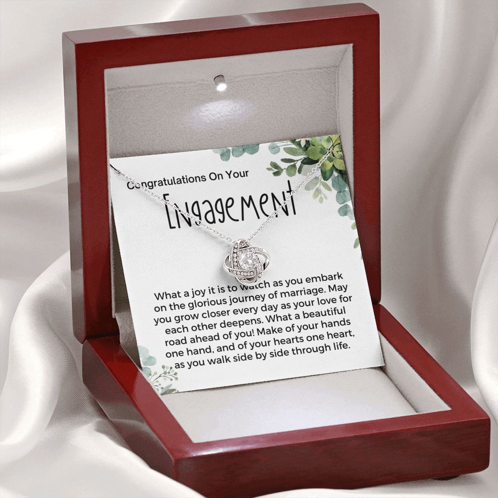 Engagement Congratulations, Love Knot
