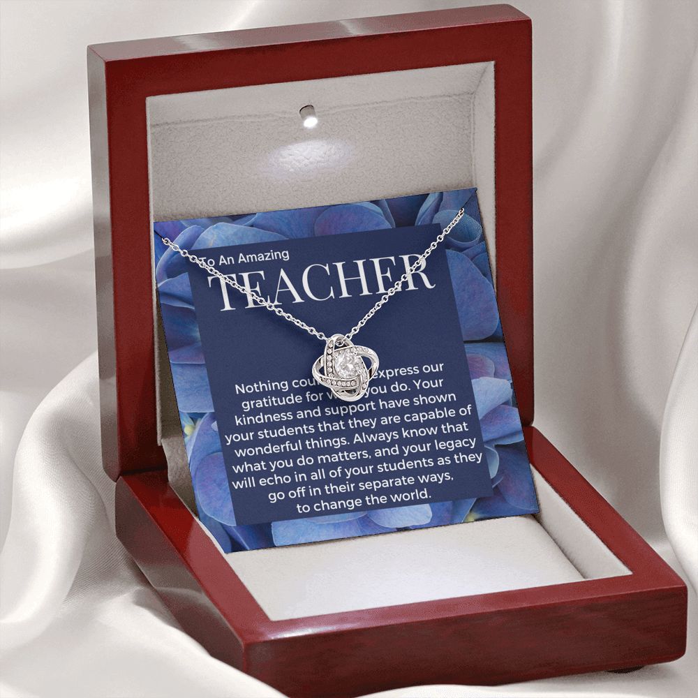 Teacher Gift, Pendant Necklace