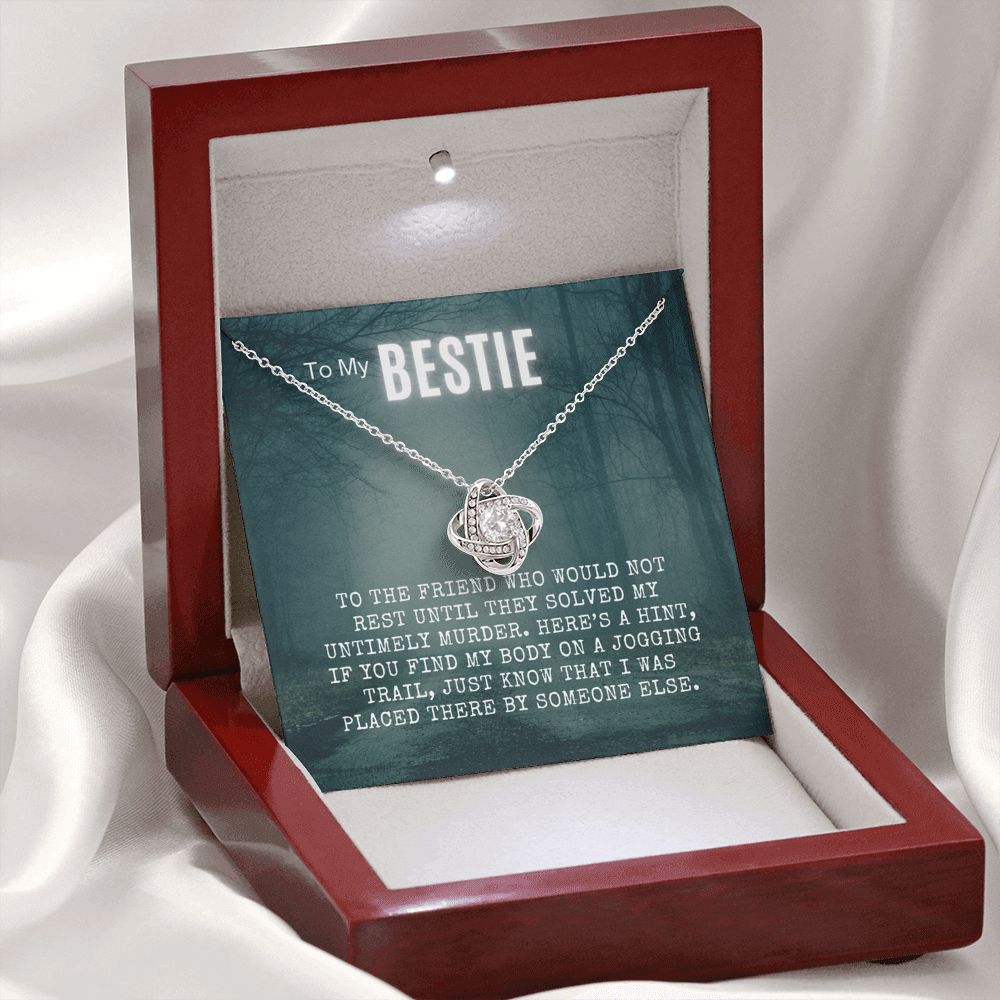 My Bestie True Crime Pendant Necklace Gift
