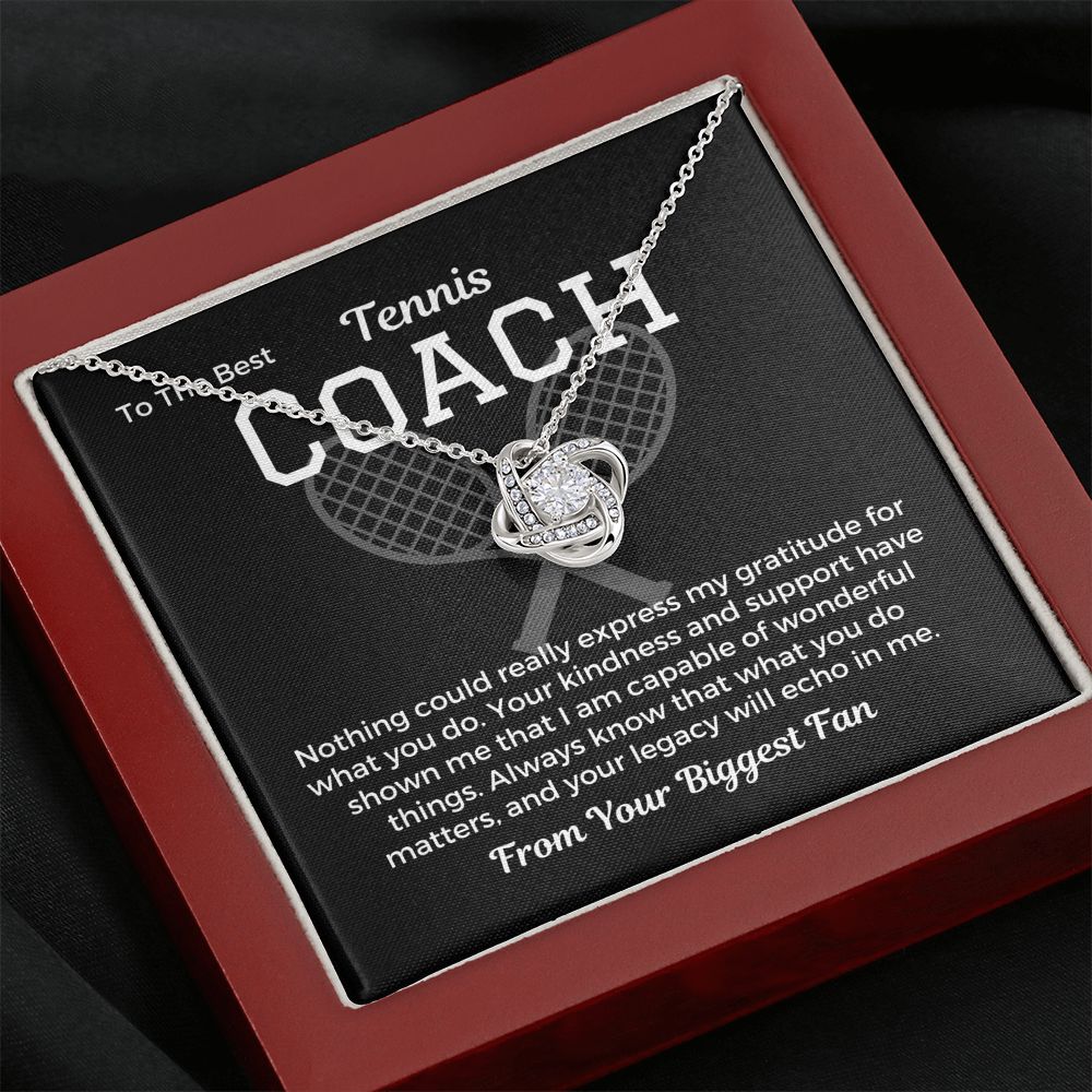 Tennis Coach Gift, Pendant Necklace