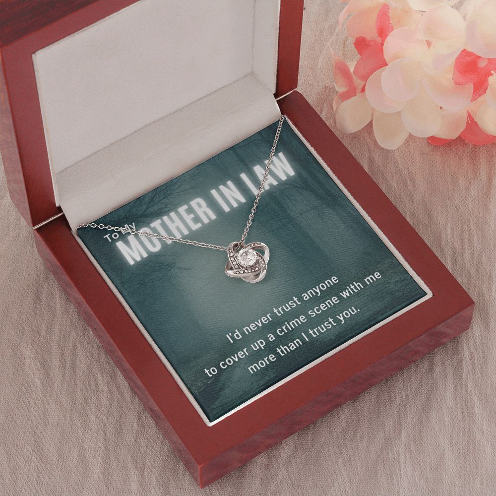 True Crime Junkie Gift for Mother In Law Pendant Necklace